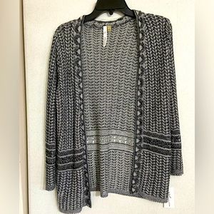 NWT NY Collection SZ S Grey Sweater